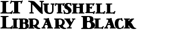 LT Nutshell Library Black font