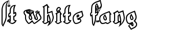 LT White Fang font