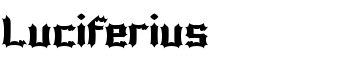 Luciferius font