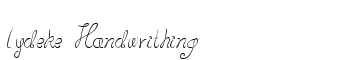 download lydeke Handwrithing font
