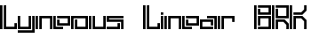 Lyneous Linear BRK font