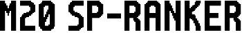 M20_SP-RANKER font