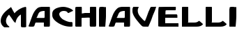 Machiavelli font