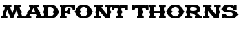 Madfont Thorns font