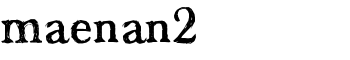 maenan2 font