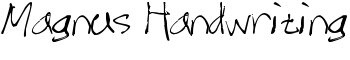 download Magnus Handwriting font