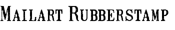 download Mailart Rubberstamp font