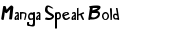 download Manga Speak Bold font