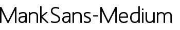 MankSans-Medium font