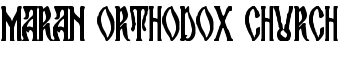 maran orthodox church font