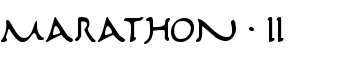 Marathon II font