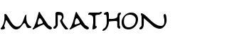 Marathon font