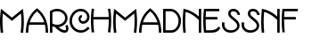 MarchMadnessNF font