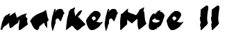 markerMoe II font