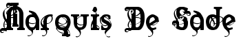 Marquis De Sade font