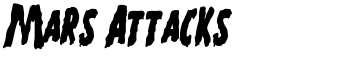 download Mars Attacks font