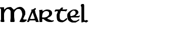 Martel font