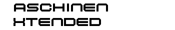 Maschinen Extended font