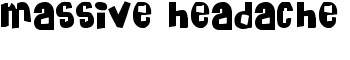 download Massive Headache font