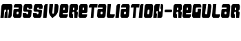 MassiveRetaliation-Regular font