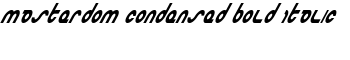 download Masterdom Condensed Bold Italic font