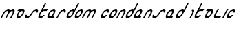 download Masterdom Condensed Italic font