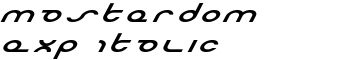 download Masterdom Exp Italic font