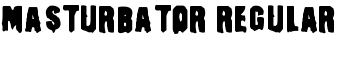 download Masturbator Regular font