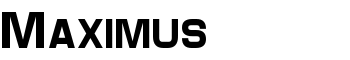 Maximus font