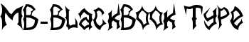 MB-BlackBook Type font