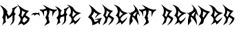 MB-The Great Reaper font