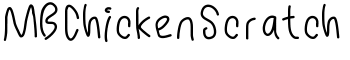 MBChickenScratch font