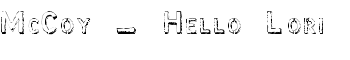 download McCoy - Hello Lori font