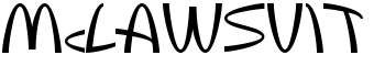 McLawsuit font