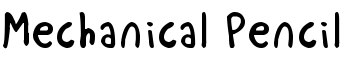 download Mechanical Pencil font