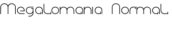 download Megalomania Normal font