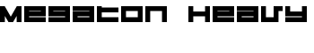 download Megaton Heavy font