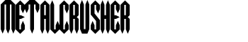 download MetalCrusher font