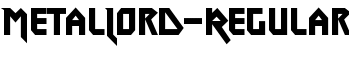 MetalLord-Regular font