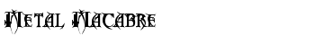 download Metal Macabre font