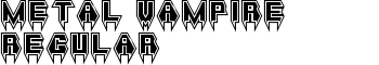 Metal Vampire Regular font