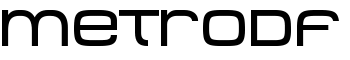 MetroDF font