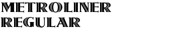 Metroliner Regular font