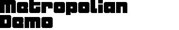 download Metropolian Demo font