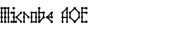 Microbe AOE font