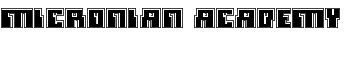 Micronian Academy font