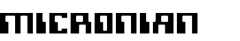 Micronian font