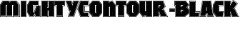 MightyContour-Black font