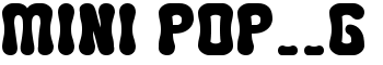 MINI POP__G font