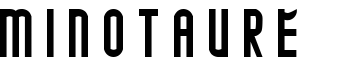 MINOTAURE font